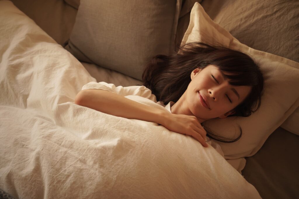 適切な対処でしっかり睡眠がとれるようになった女性