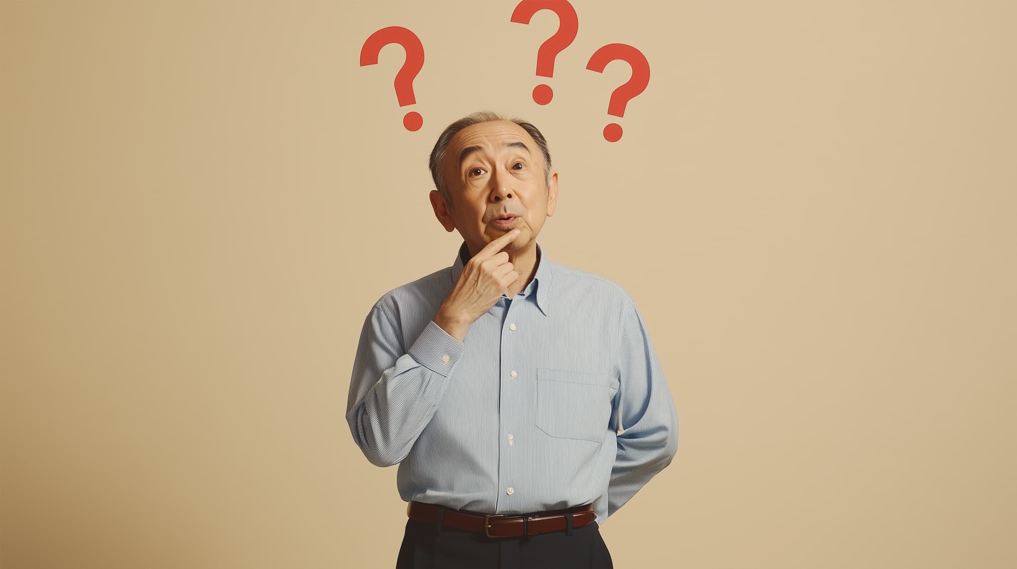 入れ歯は何年使えるのか考える高齢男性