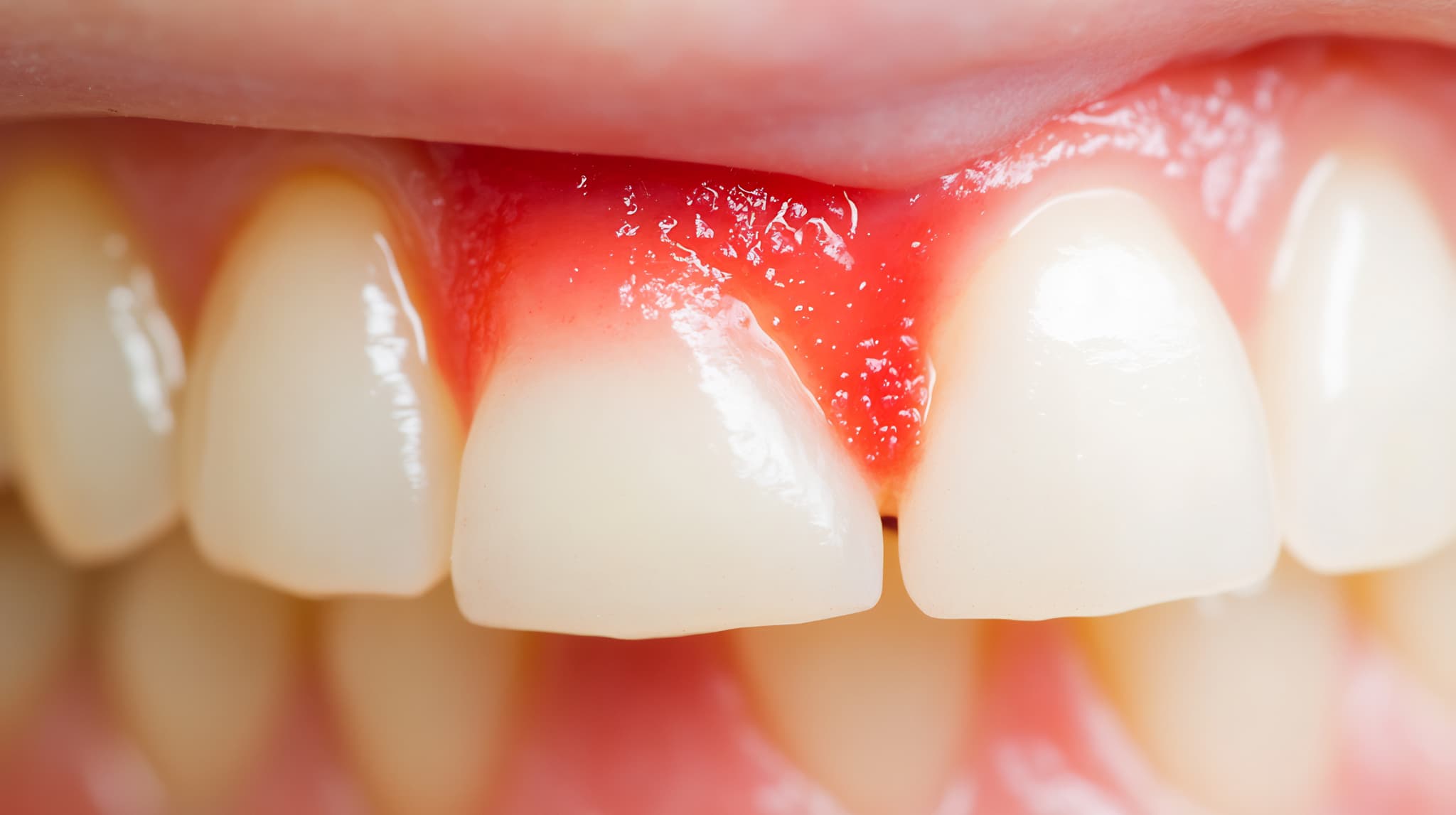 歯周病になって腫れた歯茎