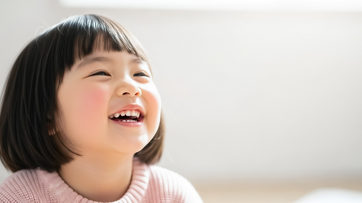 口臭の無い健康的な子ども