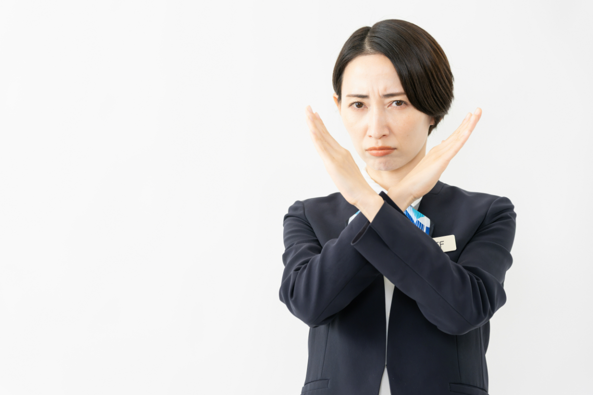 ホワイトニングができない人を示している
